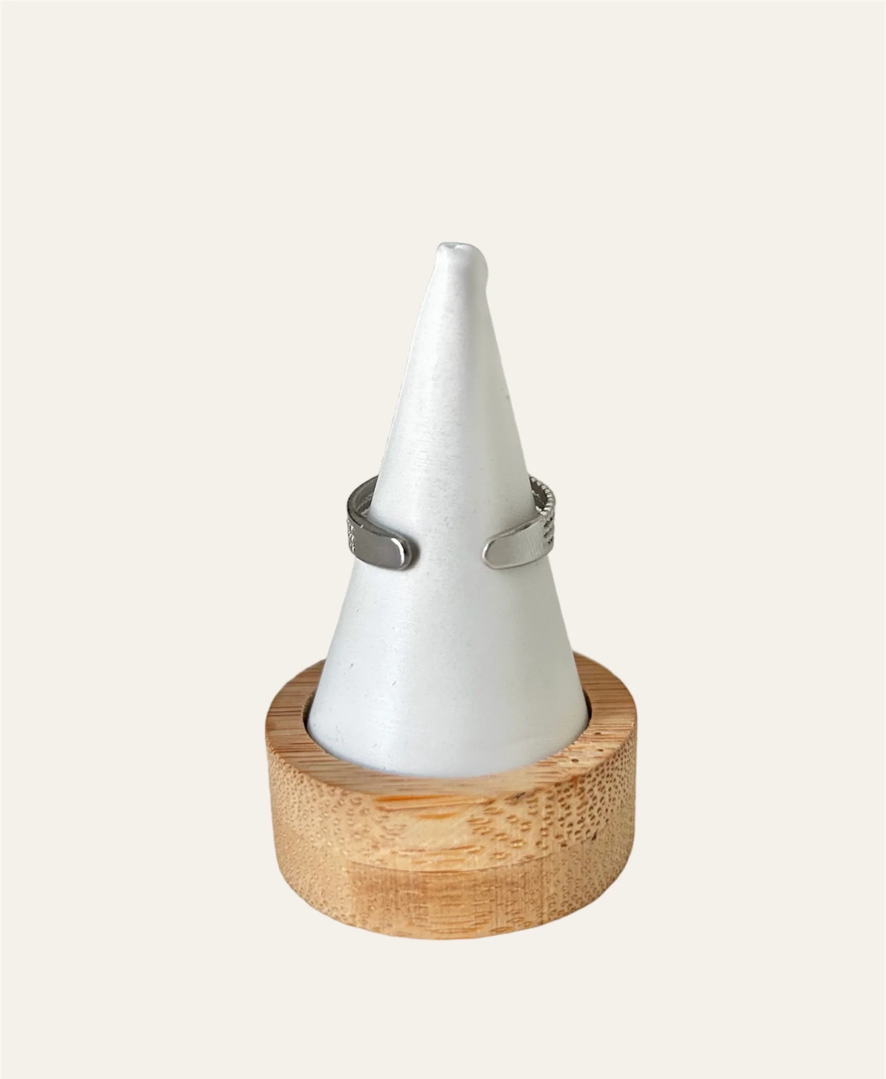 Bague MYA argenté (breloque au choix) - Image 2