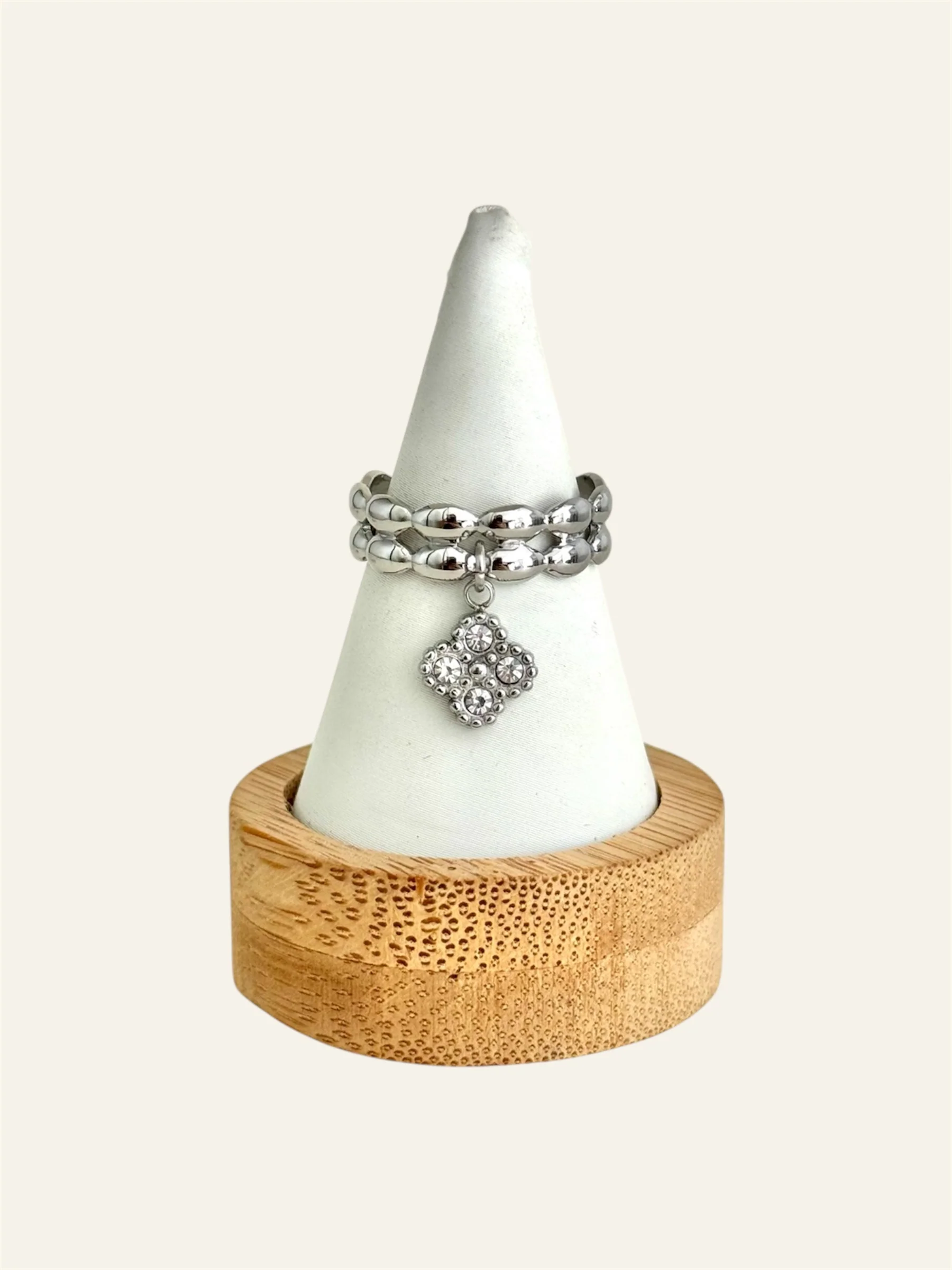 Bague CLÉA acier inox - Image 2