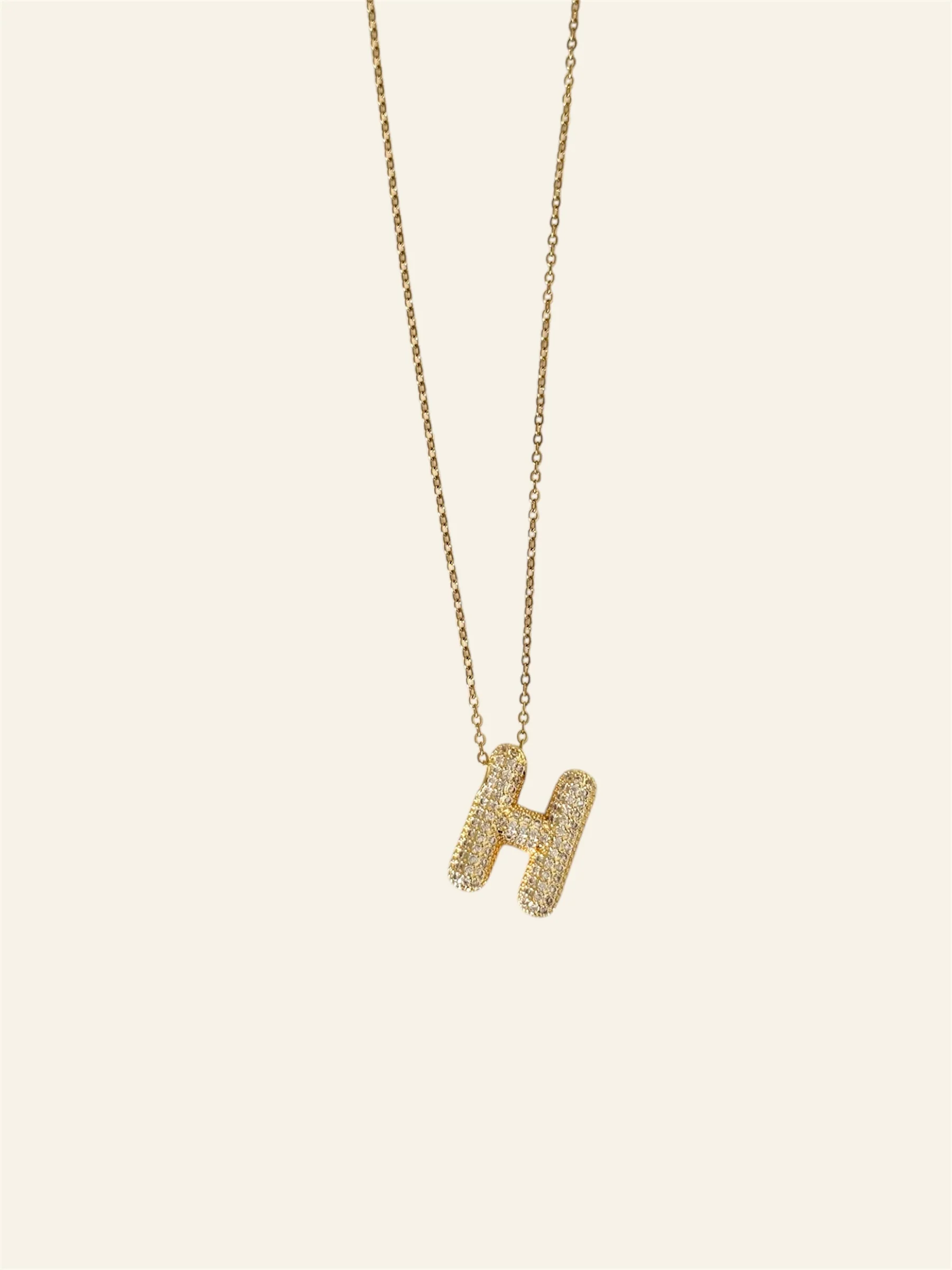Collier LETTRE STRASS - Image 10