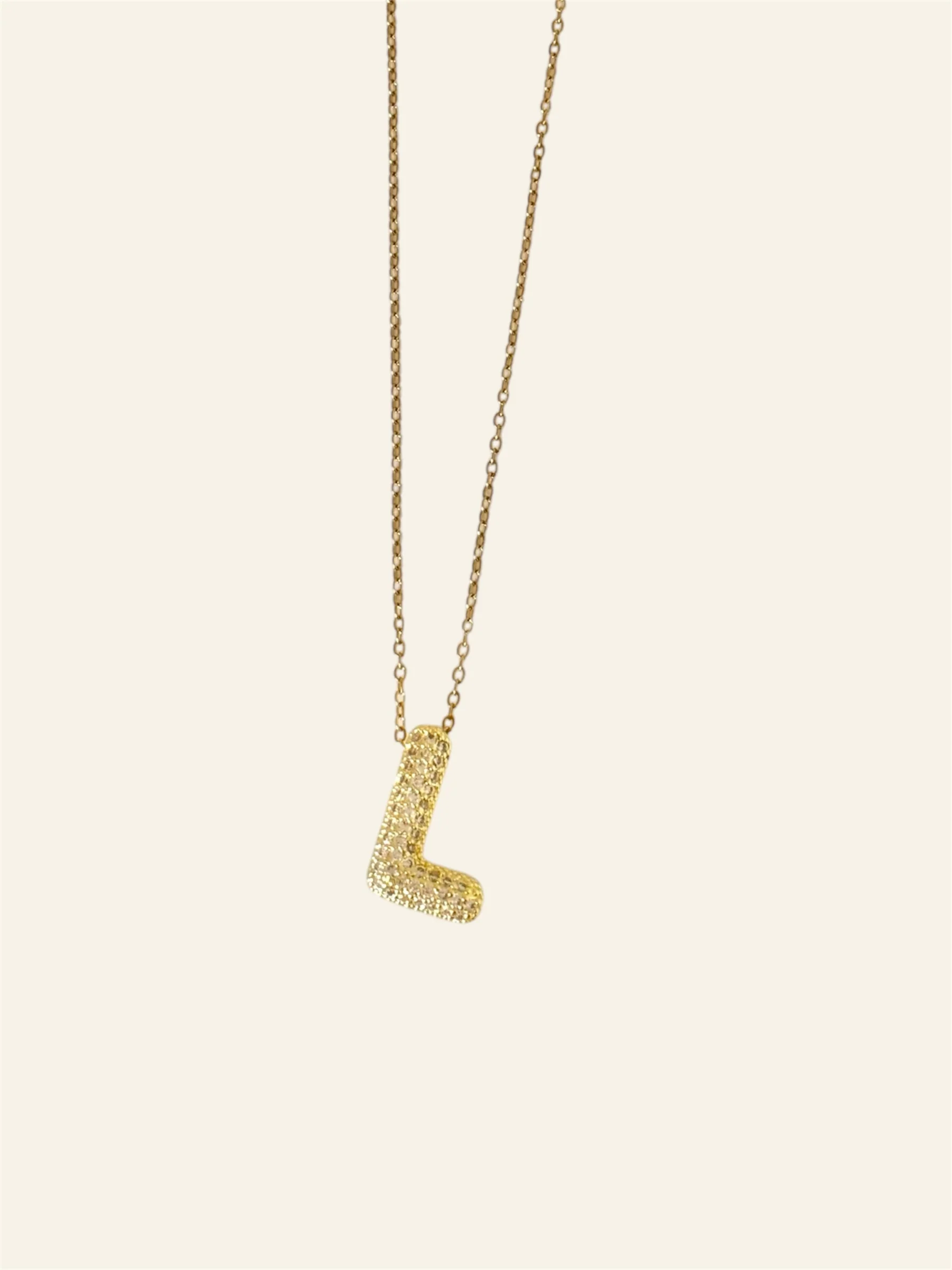 Collier LETTRE STRASS - Image 14