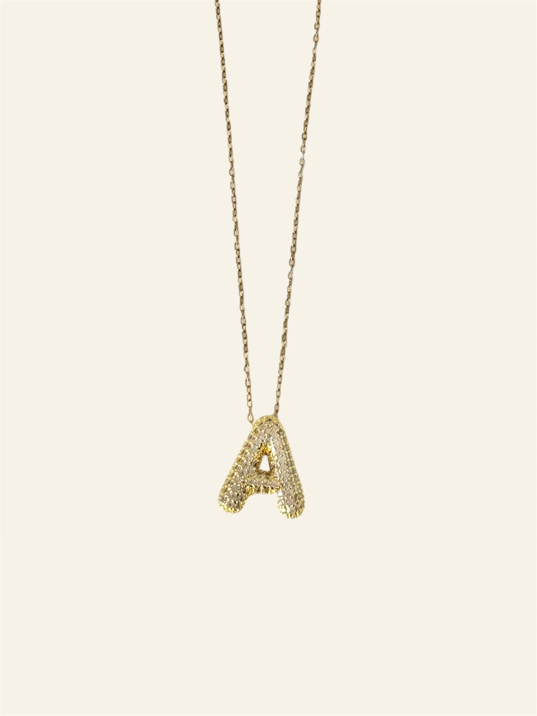 Collier LETTRE STRASS - Image 3