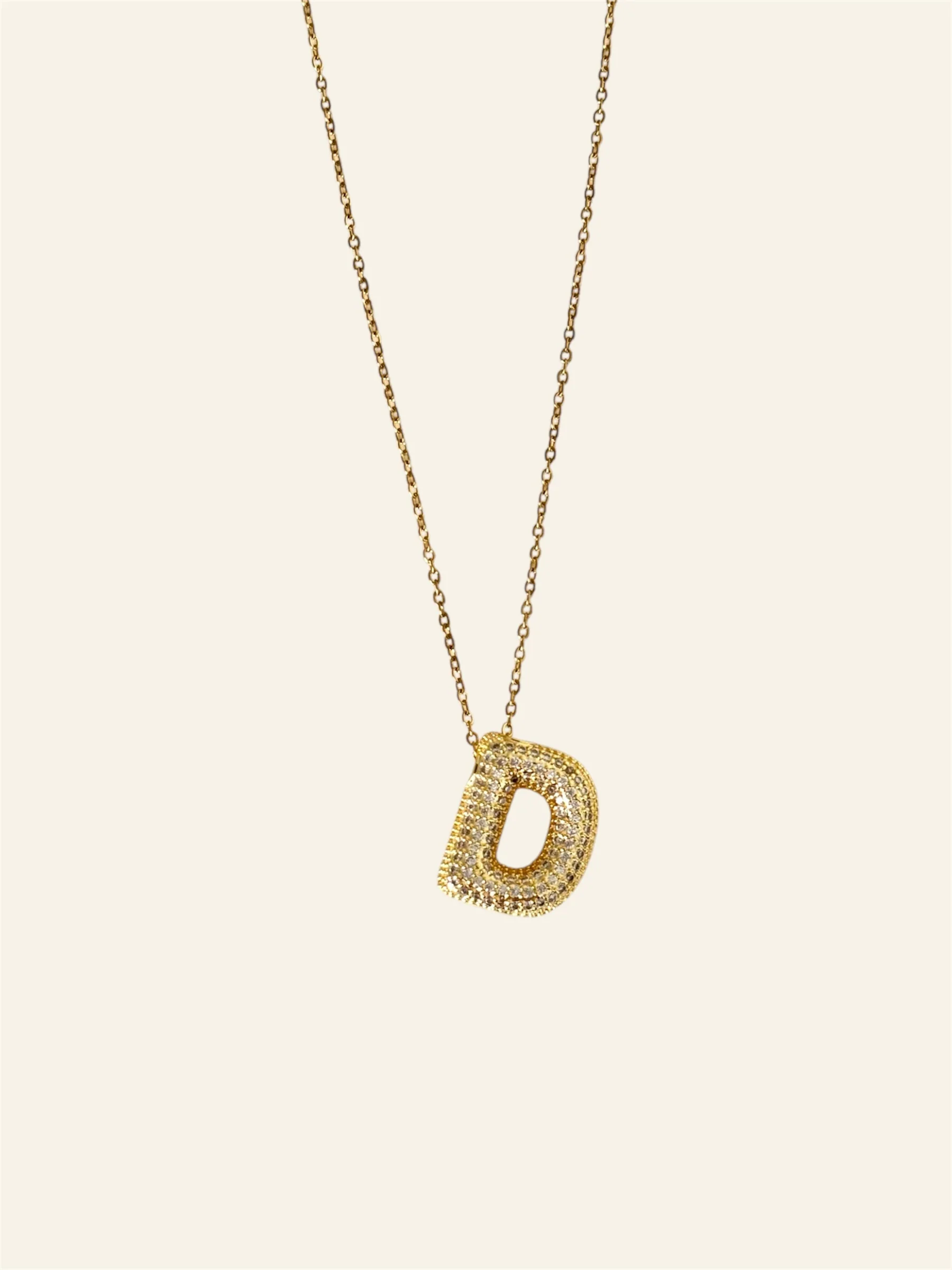 Collier LETTRE STRASS - Image 6