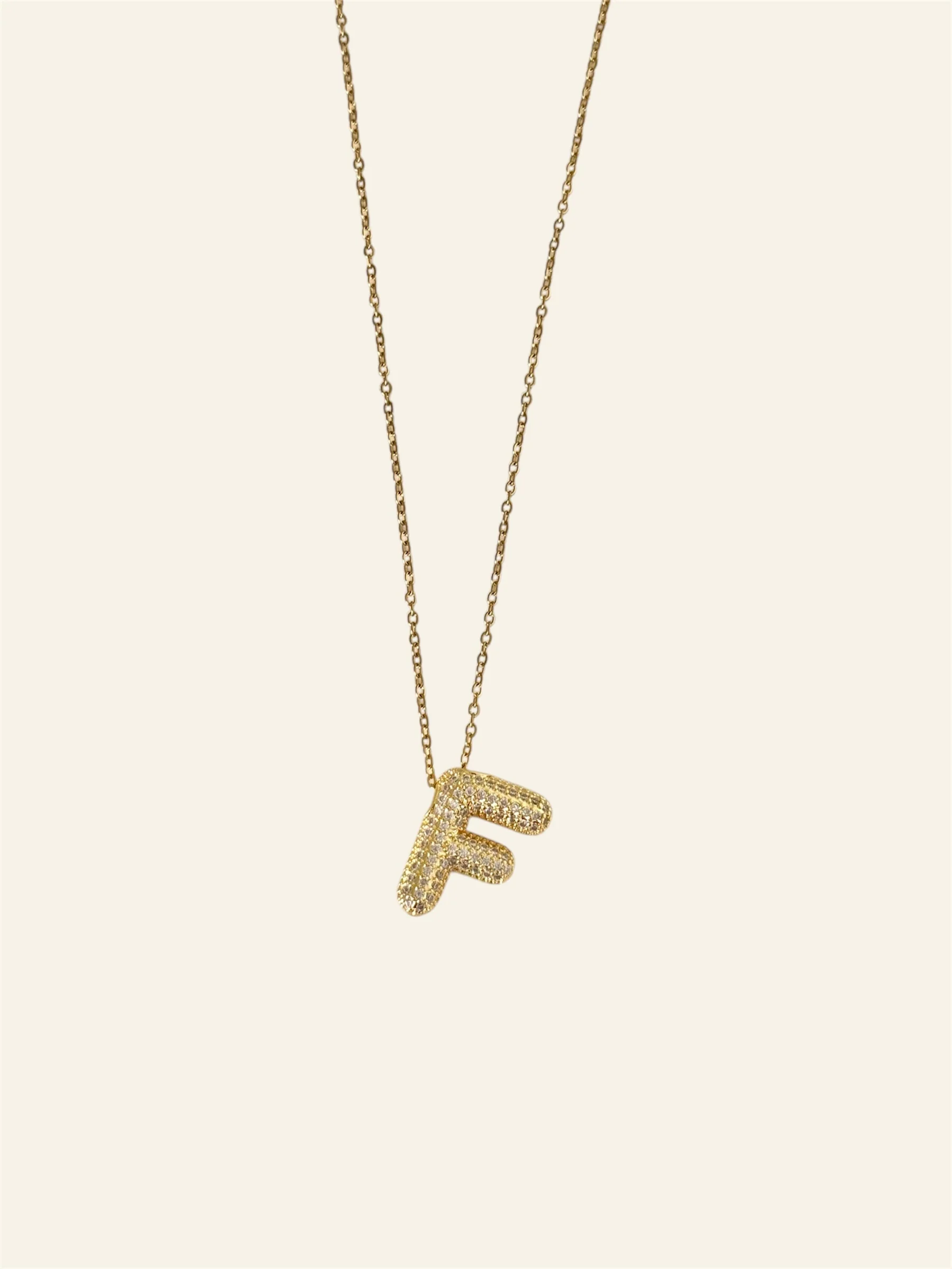 Collier LETTRE STRASS - Image 8