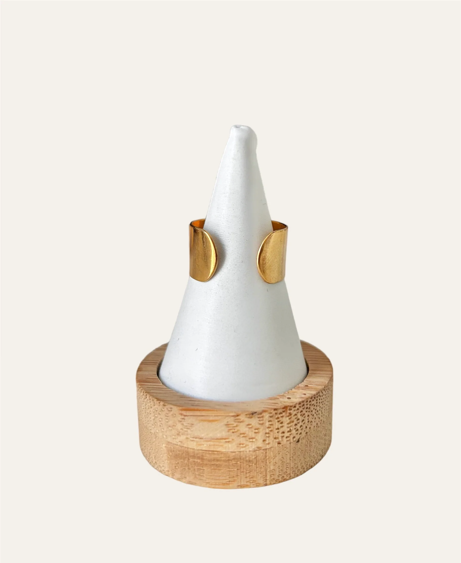 Bague ÉLINA doré (breloque au choix) - Image 3